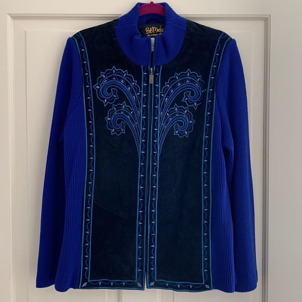 Bob Mackie Wearable Art Leather Jacket